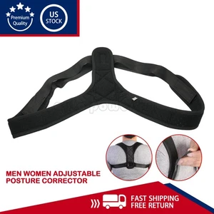 Corrector de Postura Ajustable Soporte Espalda Hombro Correcto Brace Cinturón Hombres Mujeres - Imagen 1 de 10
