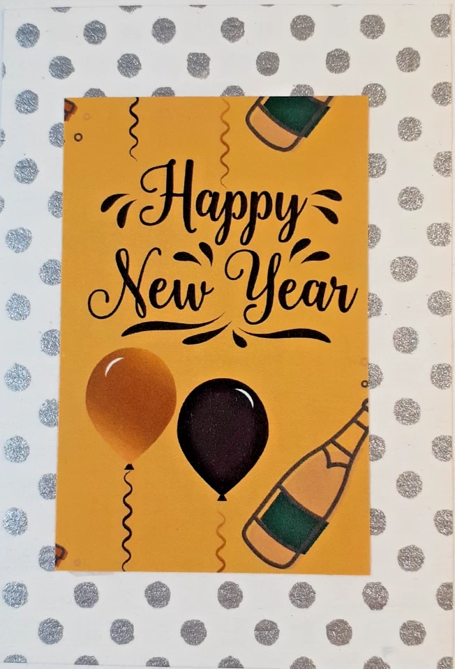 a New Years Eve card        #ED180 - Image 1 of 1