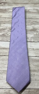Men's VTG Stringbean Plus Slim Neck Tie - Lilac Purple 100% Silk Made in USA - Picture 1 of 9
