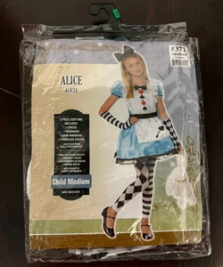 Alice in Wonderland 5-Piece Costume CHILD MEDIUM (8-10) - Picture 1 of 3