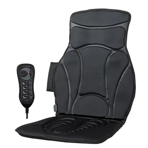 Cojín de asiento de masaje vibratorio coche con 3 velocidades vibratorias asiento masajeador de respaldo oficina - Imagen 1 de 4