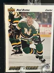 NEAL BROTEN----1991-92 UPPER DECK----MINNESOTA NORTH STARS---FREE SHIPPING - Picture 1 of 2