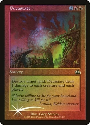 Prophecy  MTG   Foil   Devastate   Magic - Image 1 of 2