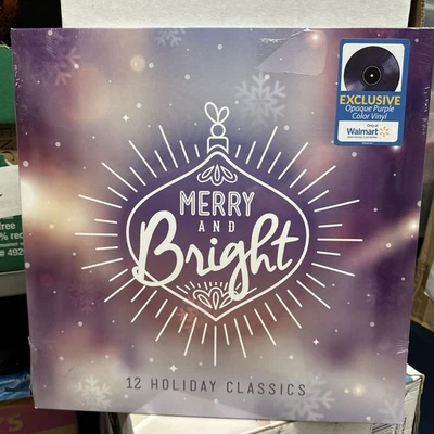 NEW Merry & Bright 12 Holiday Classics Vinyl Record LP  James Brown Sheryl Crow - Image 1 of 4