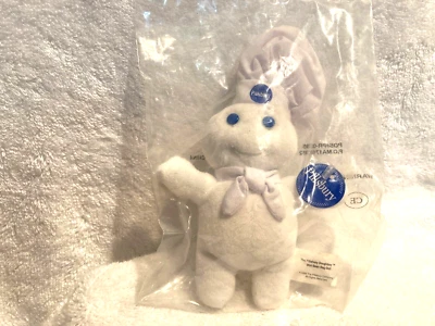 NIP 6" Pillsbury Dough Boy Doll Mini Bean Bag 1999