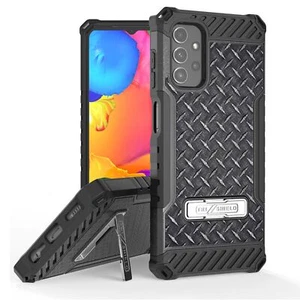 Rugged Hybrid Shockproof Shield Stand Cover Black Case FOR Samsung Galaxy Series - Picture 1 of 6