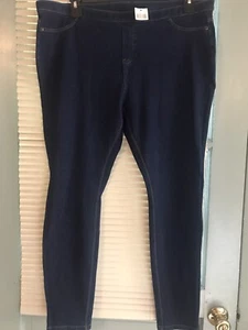 Women’s Jeggings Sz XL Slim Fit Stretchy Cotton Pants Skinny Jeans Leggings Blue - Picture 1 of 6