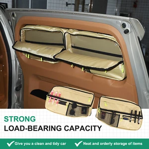 Bolsa ordenada de almacenamiento multiusos ventana cola coche beige 2 piezas para tanque GWM 500 2022+ - Imagen 1 de 11