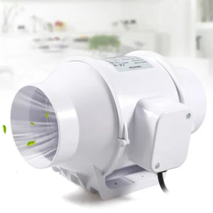 4 Inch Kitchen Duct Fan Exhaust Fan Ventilation Extractor Air Blower Water-Proof - Picture 1 of 24