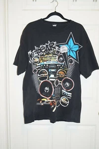 NO FEAR DJ DISC JOCKEY BLACK T-SHIRT XL EXTRA LARGE - Picture 1 of 7