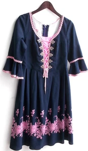 Damen Trachten Kleid blau m. Stickerei Gr. 44 v. Chiemsee Dirndl - Bild 1 von 2