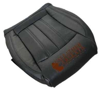 2013 2014 2015 AUDI A7 Quattro Driver Bottom Perforated leather seat cover black - Image 1 of 4