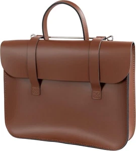 UK Made Leathergraft Genuine Leather Laptop Bag Document Sheet Music New B Stock - Picture 1 of 3