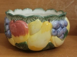 Fitz & Floyd CALYPSO FRUIT runde Servierschale, 7", Ironstone, 1989, sehr gut - Bild 1 von 7