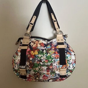 Women's Bag LESPORTSAC X TOKIDOKI Vacanze Winter Wonderland Gioco Complete! - Picture 1 of 20