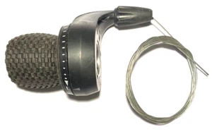 Bike Cycle Handlebar Twist Grip Gear Shifter Left Hand Friction Inc Inner Cable - Picture 1 of 3