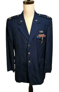 Vestido USAF Azul Chaqueta Cintas Medallas De Colección 1997 Guardia Nacional Talla 44 Reg De Colección - Imagen 1 de 18