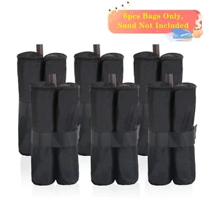 6 PCS Canopy Weight Sand Bags Sandbags for Outdoor Gazebo Tent Carports - Picture 1 of 7