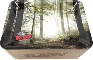 Caja caché de madera RAW mini con bandeja forestal / caja rodante cruda ideas de almacenamiento - Imagen 1 de 7