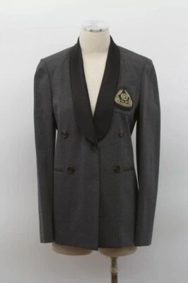 NUEVO CON ETIQUETAS $3495 Brunello Cucinelli Mujer DB Chaqueta Tejida con Aplique de Cuentas Monili 42 A176 Foto 1 de 4