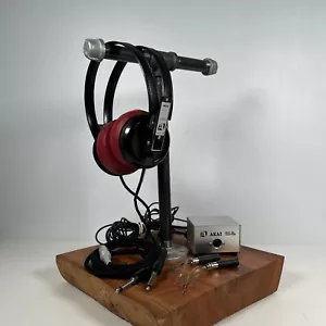 Rarissime cuffie vintage Akai AEH-10 audiofilo elettrostatico aperto posteriore - Foto 1 di 15