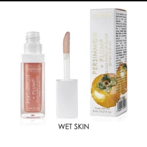 NEW Persimmon + Plump Glass Finish Lip Glaze Shade Wet Skin .27oz - Picture 1 of 10