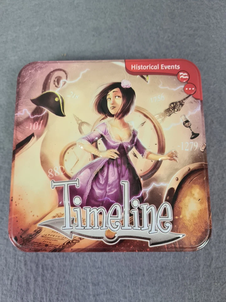 Asmodee Timeline - Historical Events Card Game Tin Box Homeschool Educational  - Image 1 of 4