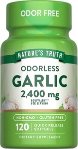 SM Nature's Truth Odorless Garlic 2400 mg -120 Softgels - Picture 1 of 1