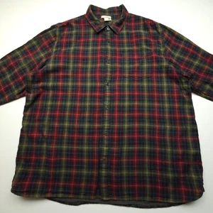VTG Carbon 2 Cobalt  Mens Shirt XXLT Red Green Plaid Flannel 90s Lined Soft Warm - Picture 1 of 18