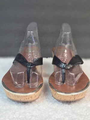 Sandalias de cuero Dolce Vita para mujer negras de 3" con plataforma en abundancia 9,5 Foto 1 de 4