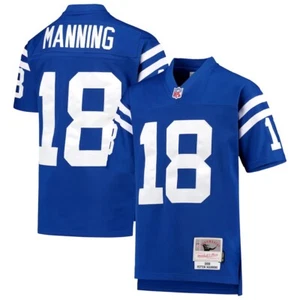 Youth Peyton Manning Indianapolis Colts 1998 Mitchell & Ness Jersey - Blue - Picture 1 of 4