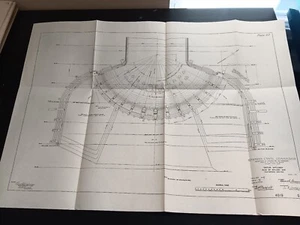 1910 Gutan Überlaufdamm Armee Technik PANAMAKANAL Klappskizze Diagramm  - Bild 1 von 3