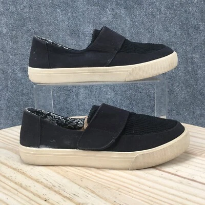 TOMS Zapatos Mujer 8 Altair Informales Cómodos Una Correa Tenis Negros Lona Planos Foto 1 de 4