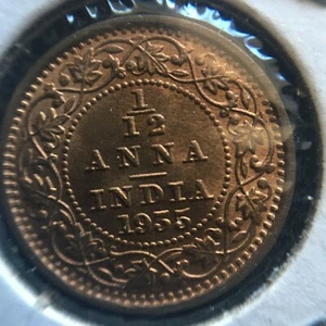 Indien-Briten 1935C 1/12 Anna Stempelglanz A396 - Bild 1 von 2