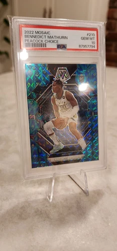 2022 Mosaic Benedict Mathurin Peacock Choice Ssp Gem Mint 10