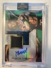 2020 Topps WWE Fully Loaded AUSTIN THEORY RC Autograph Turnbuckle 14/50 Green