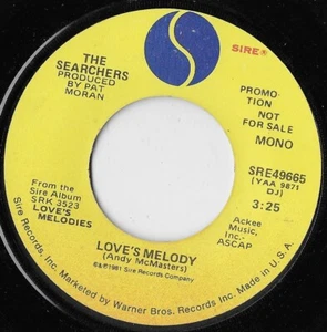 Love's Melody / The Searchers (Promo) (Mono/Stereo) VG+ - Picture 1 of 2