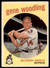 1959 Topps Gene Woodling  VG-EX Baltimore Orioles #170