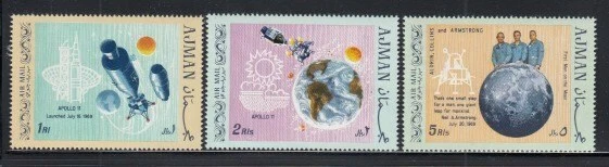 AJMAN Apollo Space Missions MNH 套装 — 第 1/1 张图片