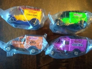 Set of 4 Vintage Matchbox Cars 1979 and 1989 Kelloggs Diecast Ford Trucks Promo - Picture 1 of 3