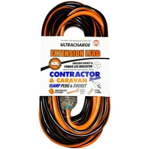 Ultracharge Extension Lead Cord Contractor Caravan Extra Heavy Duty 15 AMP 20M - Picture 1 of 4