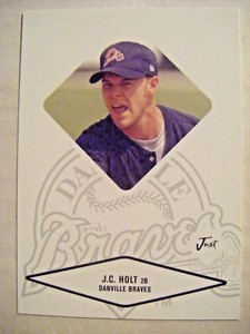 J.C. HOLT 2004 Just DANVILLE BRAVES baseball card LSU TIGERS SLEPER HINESTON LA