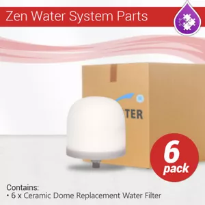 Max Water System Replacement Ceramic Dome Zen Water Filter 0.5-1 micron 6 pack - Picture 1 of 1
