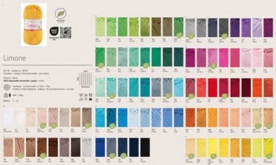 Schoeller + Stahl 50g Limone 100% Baumwolle 93 Farben mercerisiert, gasiert - Bild 1 von 4