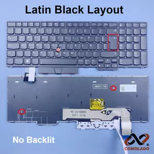 Keyboard Black For lenovo IBM Thinkpad L15,L15 gen 1,L15 gen 2, - Picture 1 of 9
