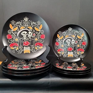 Par de calaveras Spectrum Designz Mary DOD 8 piezas. Juego de vajilla, Blue Sky Clayworks - Imagen 1 de 7