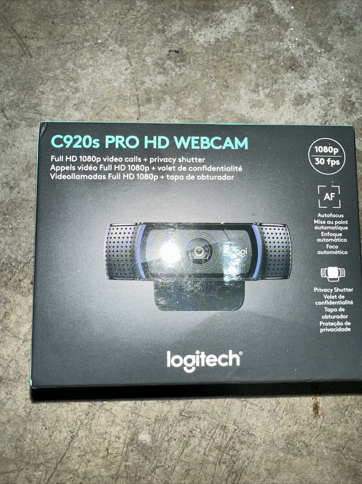 Cámara web Logitech C920S Pro Full HD 1080p 30fps con obturador de privacidad NUEVA SELLADA Foto 1 de 1