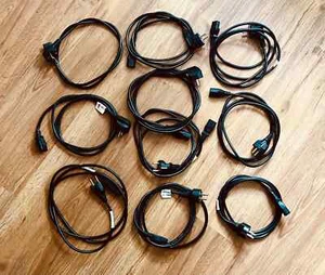 10 Stück Kaltgeräte Netzkabel 1,20m bis 2,00m - Bild 1 von 2