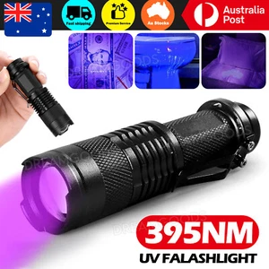 UV Ultra Violet LED Flashlight Blacklight Light 395 nM Inspection Lamp Torch MEL - Picture 1 of 9