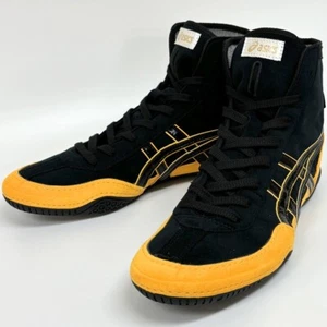Asics Ringerschuhe EX-EO / Schwarz/Gelb / Schnürsenkel Schwarz TWR900 Nachfolger Japan - Bild 1 von 13